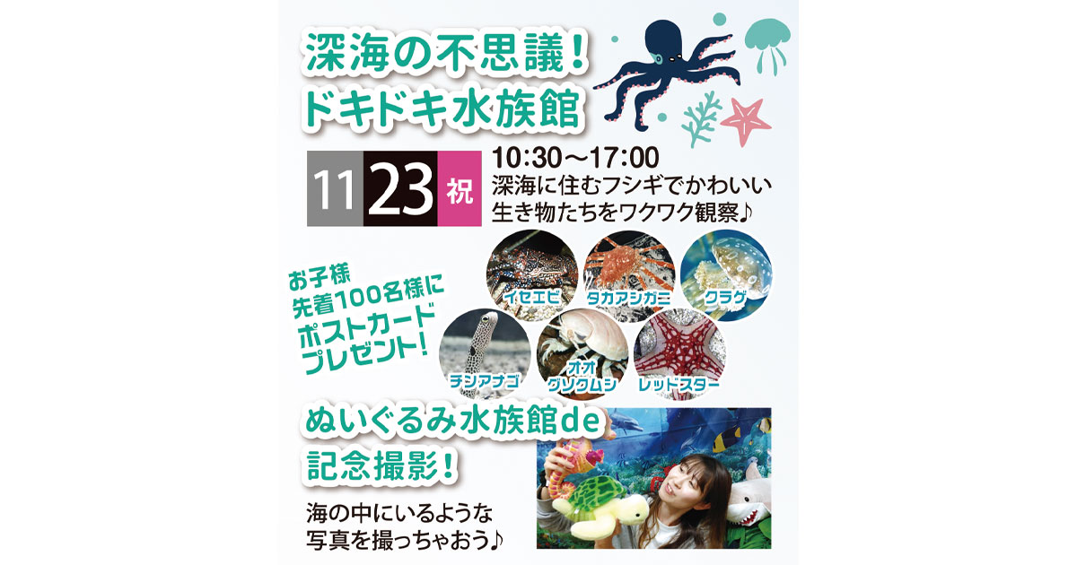 深海の不思議！ドキドキ水族館《千葉北住宅公園》